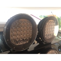 7 INCH "Lightening Strike" Spot Flood Driving Lights Black pair