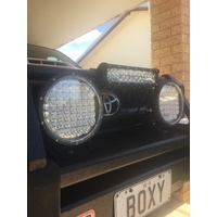 9 INCH "Long Paddock" Driving Light Spot Flood LED Light Black Pair